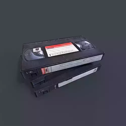 VHS Tapes Low-poly 3D model