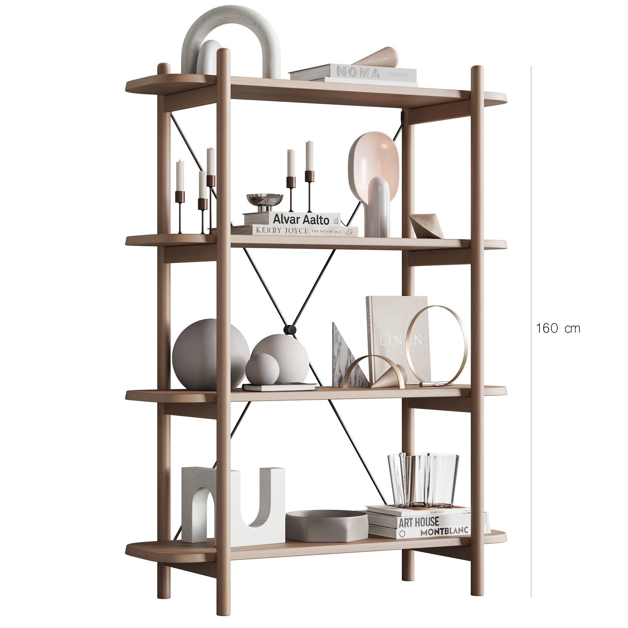 085 BROSA Dominic Narrow Bookshelf 00 3D model_1