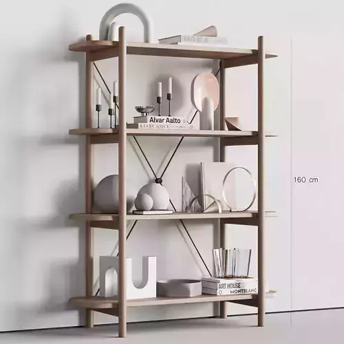 085 BROSA Dominic Narrow Bookshelf 00