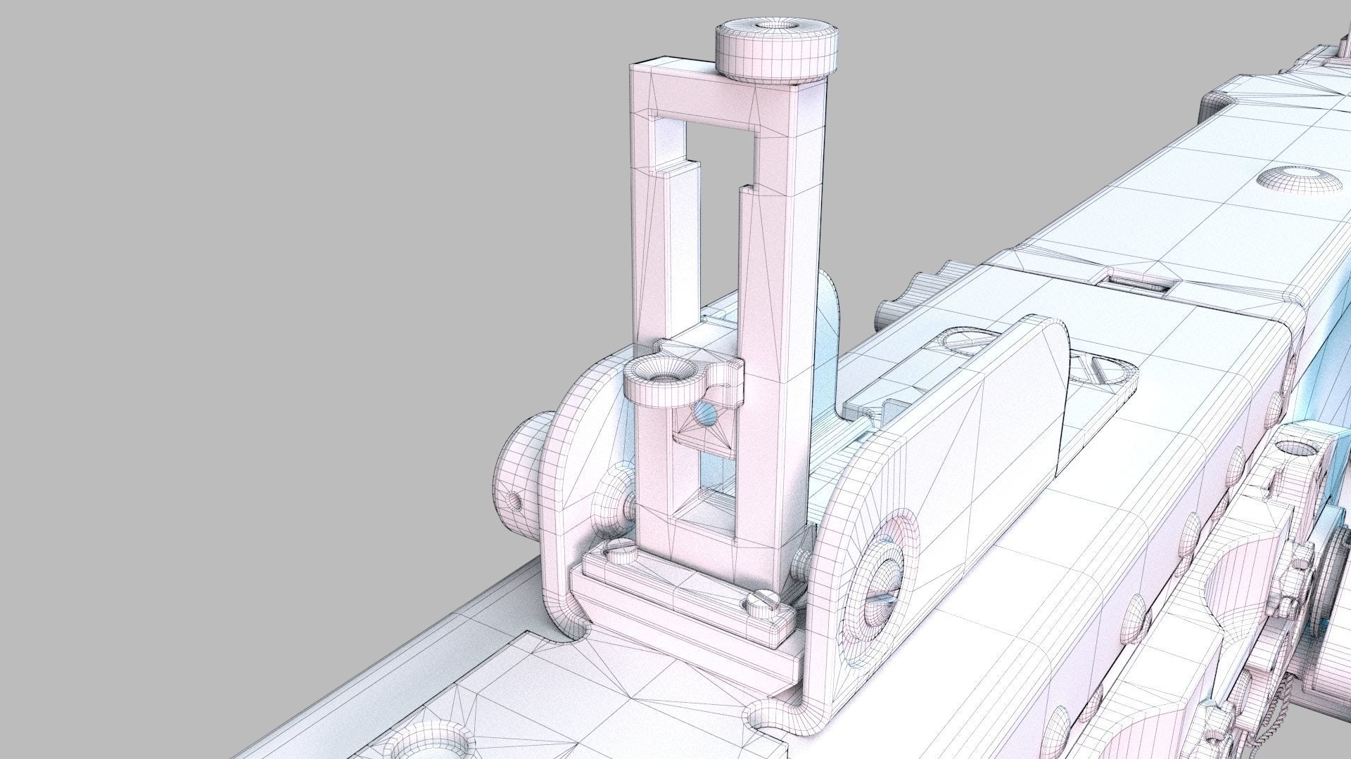 M2 Browning 50 CAL Machine Gun HQ 3D model_41