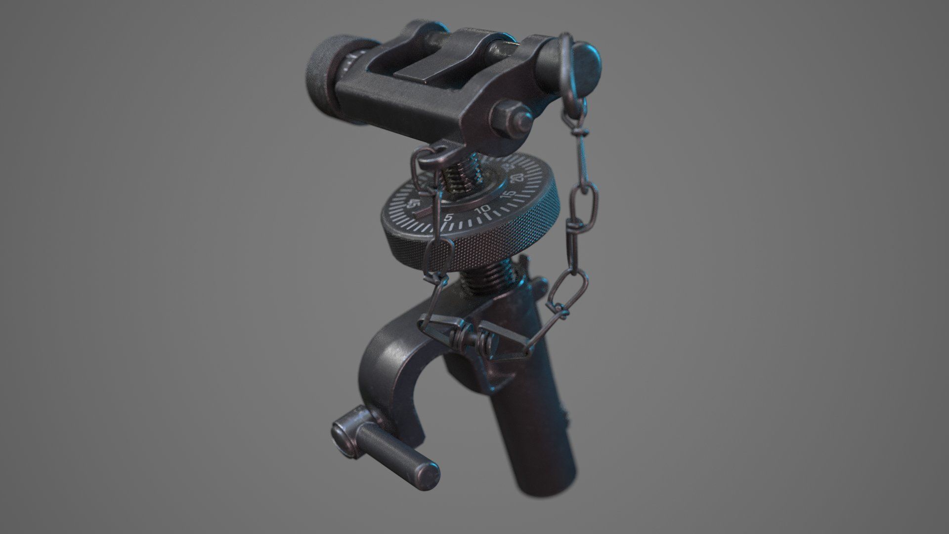 M2 Browning 50 CAL Machine Gun HQ 3D model_19