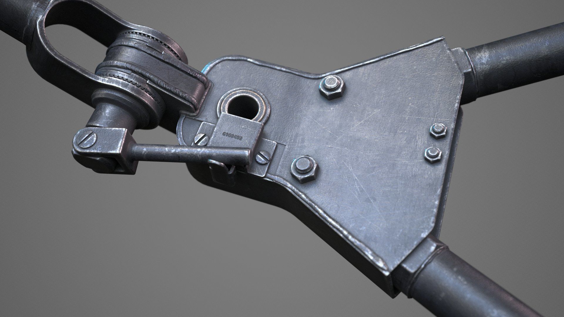 M2 Browning 50 CAL Machine Gun HQ 3D model_25