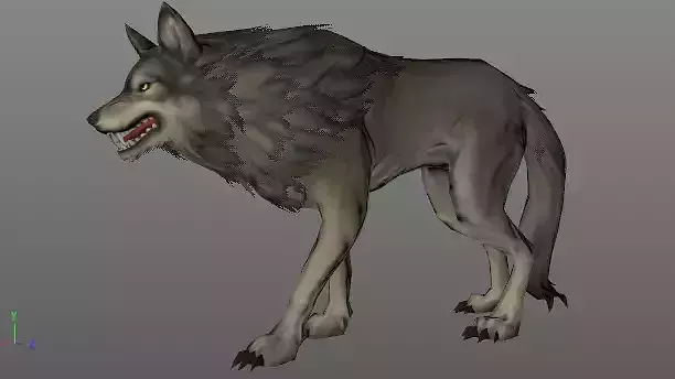 wolf with 15 animations
