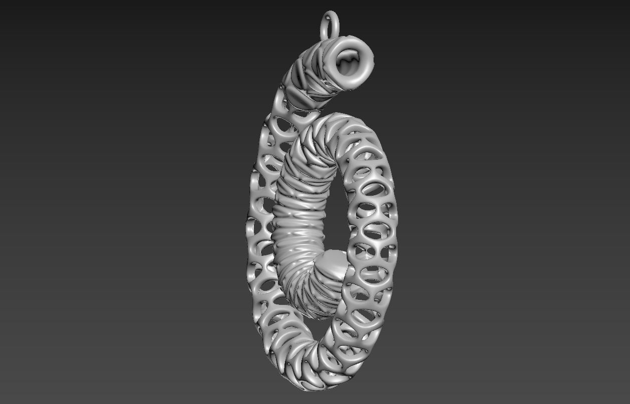 Pendant 074 3D print model_6