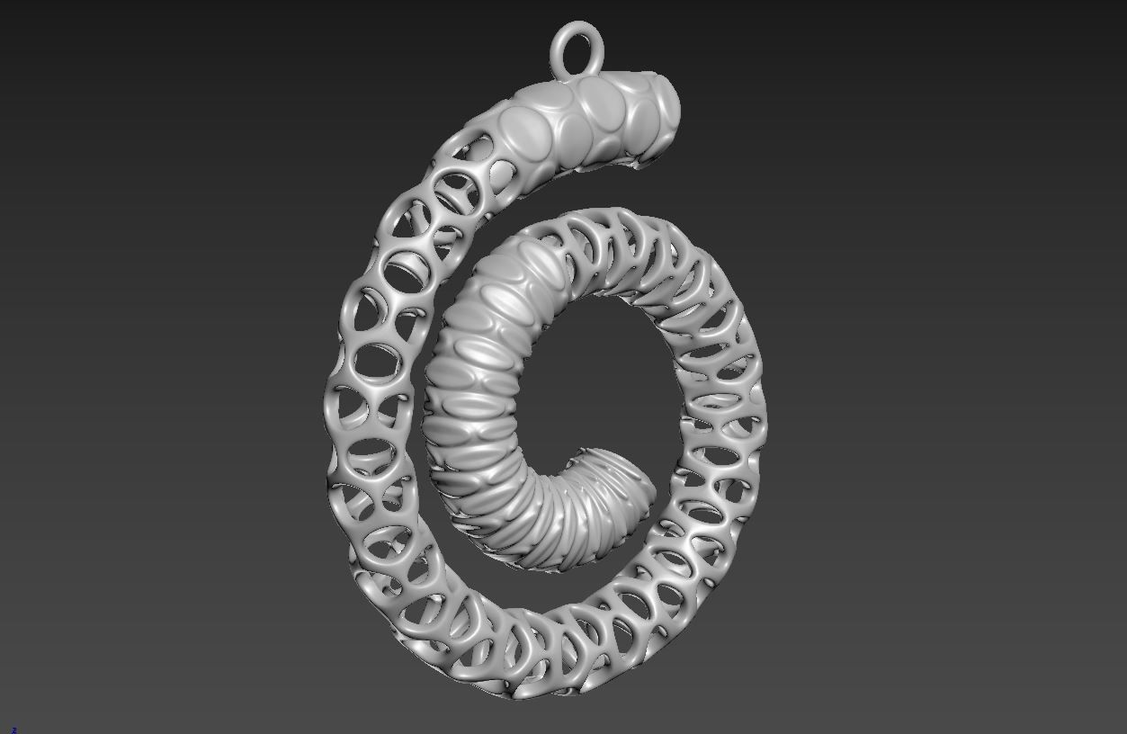 Pendant 074 3D print model_7