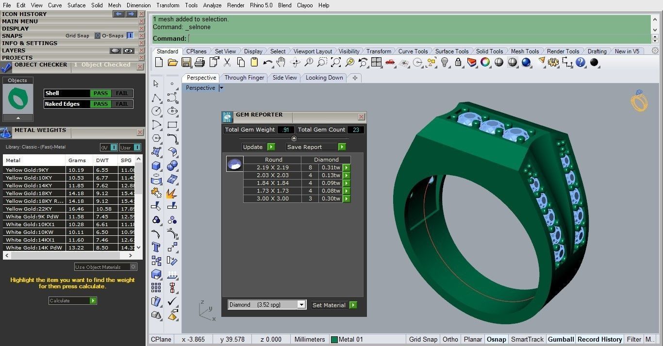 man ring 3D print model_3