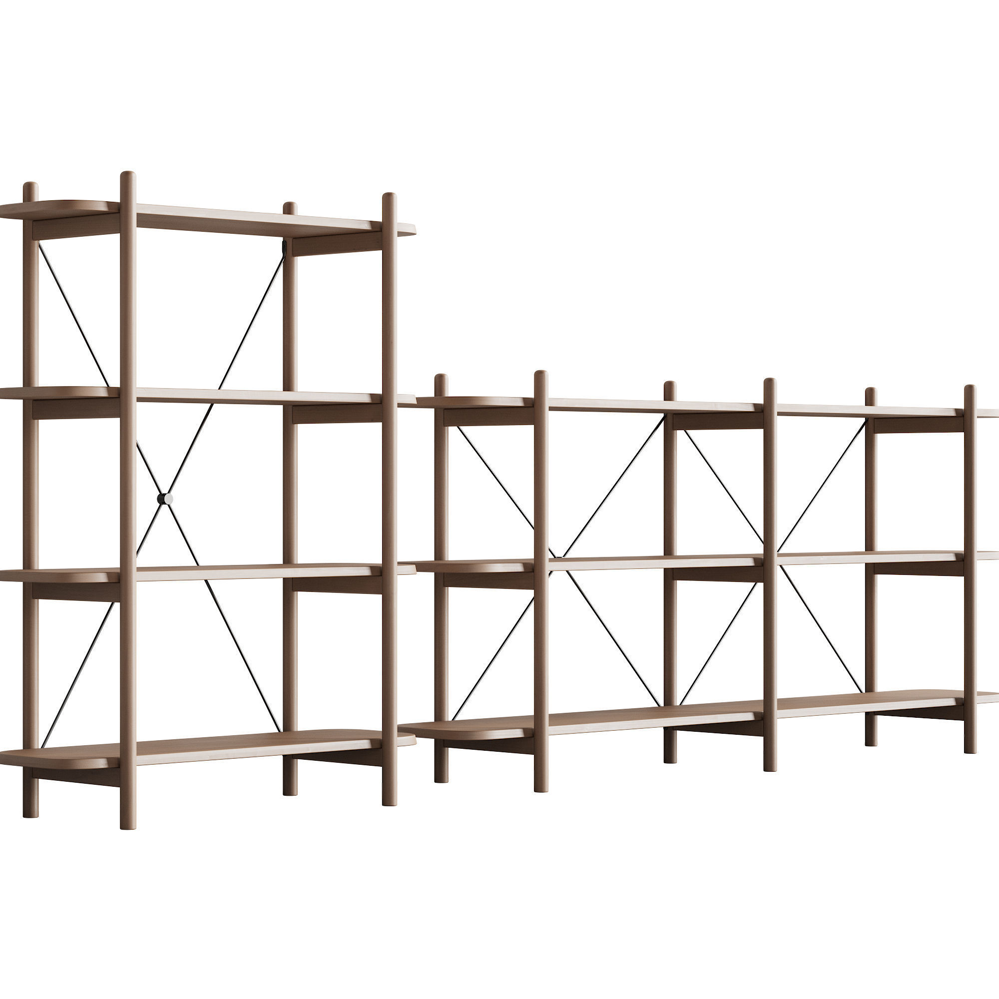 087 BROSA Dominic Narrow AND Wide Bookshelfs 00 3D model_3