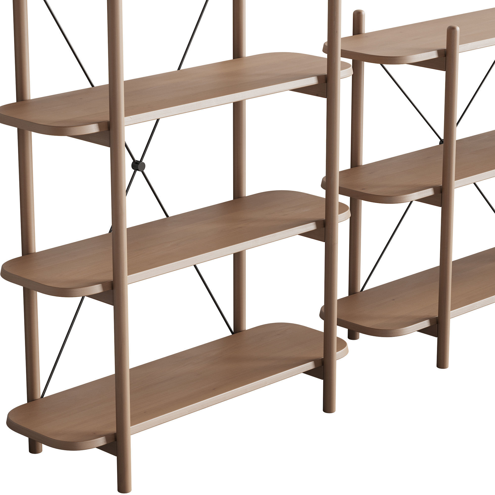 087 BROSA Dominic Narrow AND Wide Bookshelfs 00 3D model_6