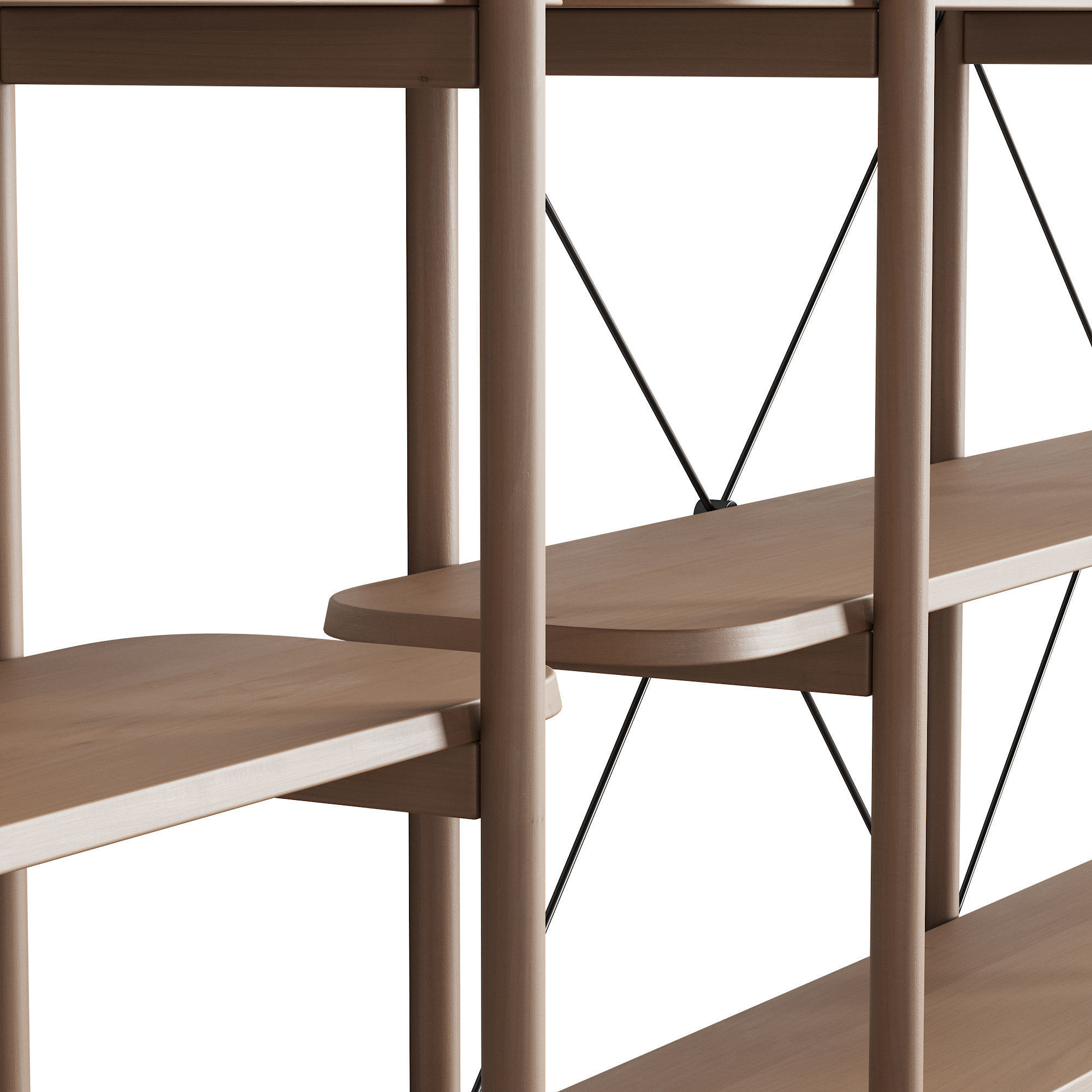 087 BROSA Dominic Narrow AND Wide Bookshelfs 00 3D model_7