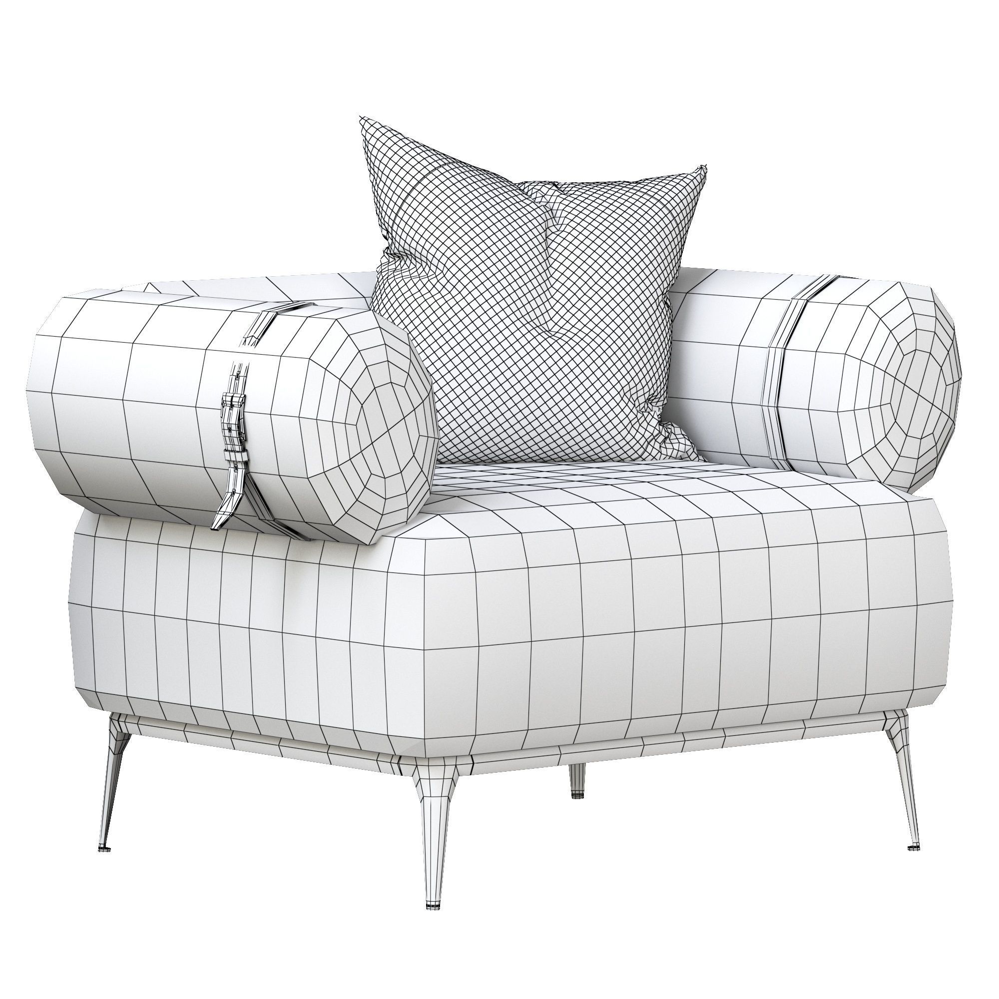 PHOENIX Armchair 3D model_4