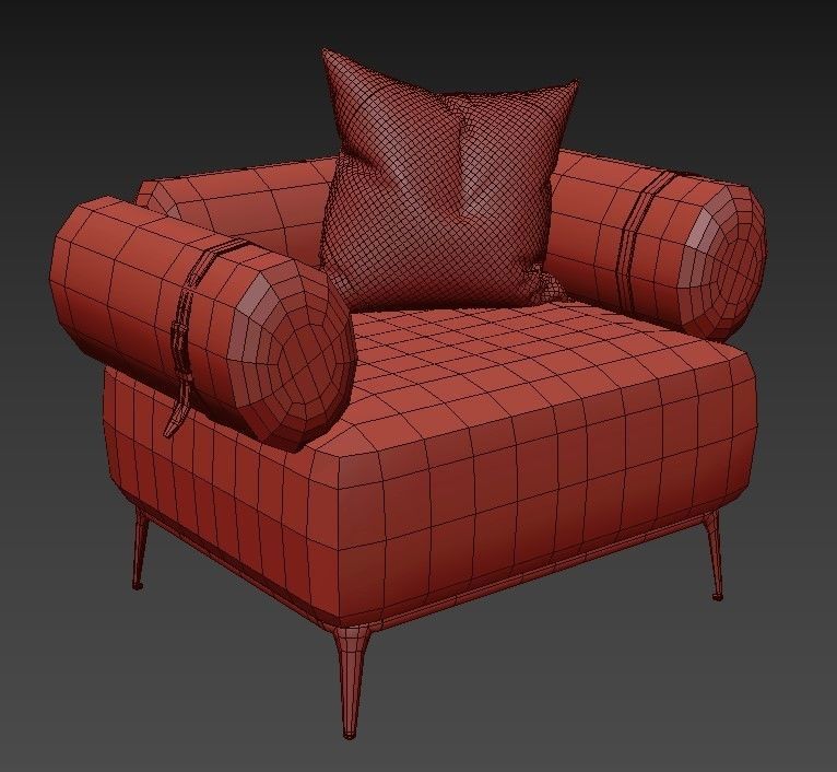 PHOENIX Armchair 3D model_5