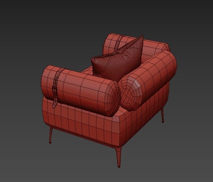 PHOENIX Armchair 3D model_7