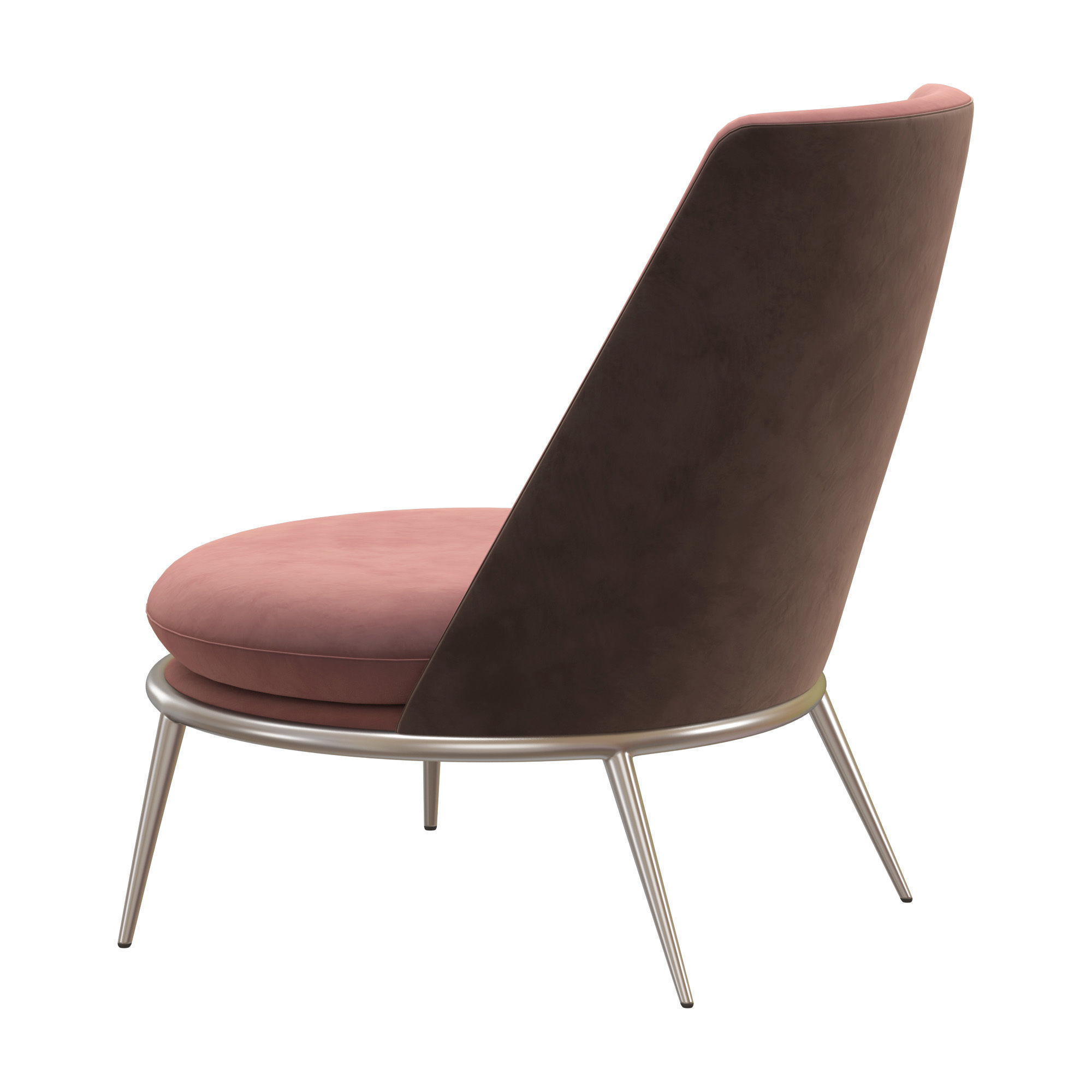 Aurora armchair by Cantori Low-poly 3D model_1