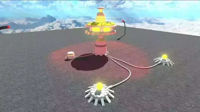 Sci-Fi Building 5 Low-poly 3D model