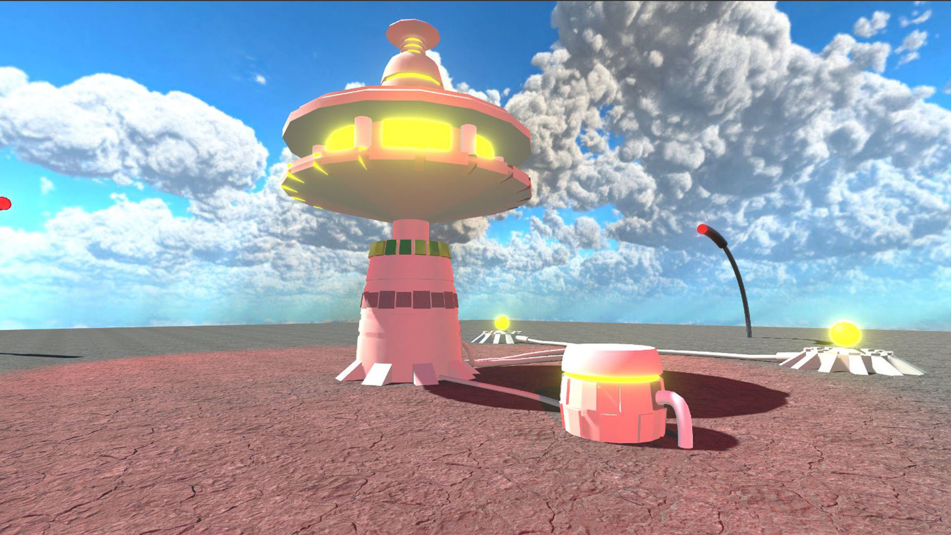 Sci-Fi Building 5 Low-poly 3D model_1