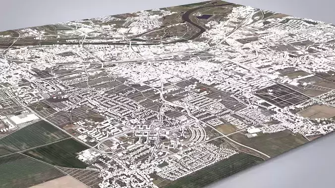 Cityscape Magdeburg Germany