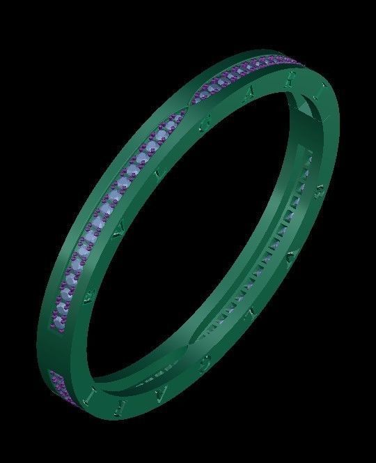 gents breslet 3D print model_3