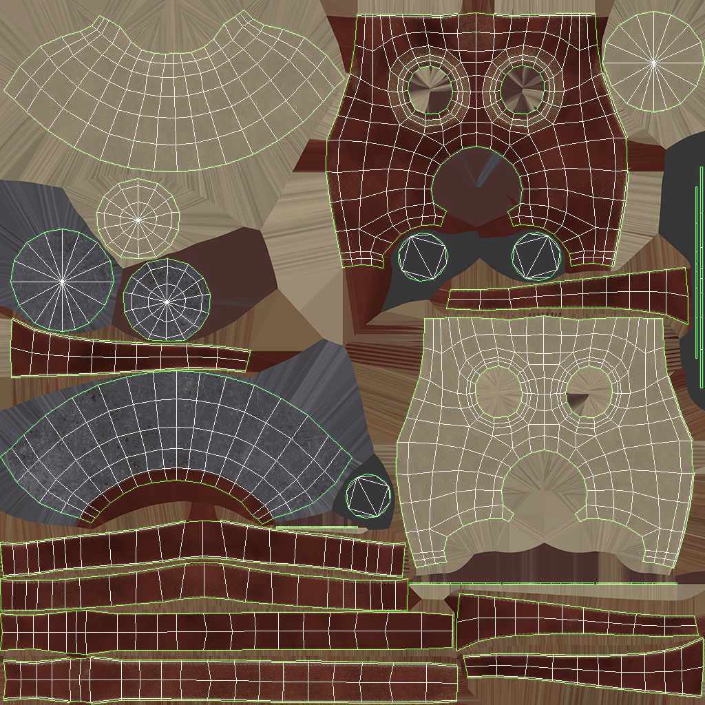 Gas Mask Low-poly 3D model_22