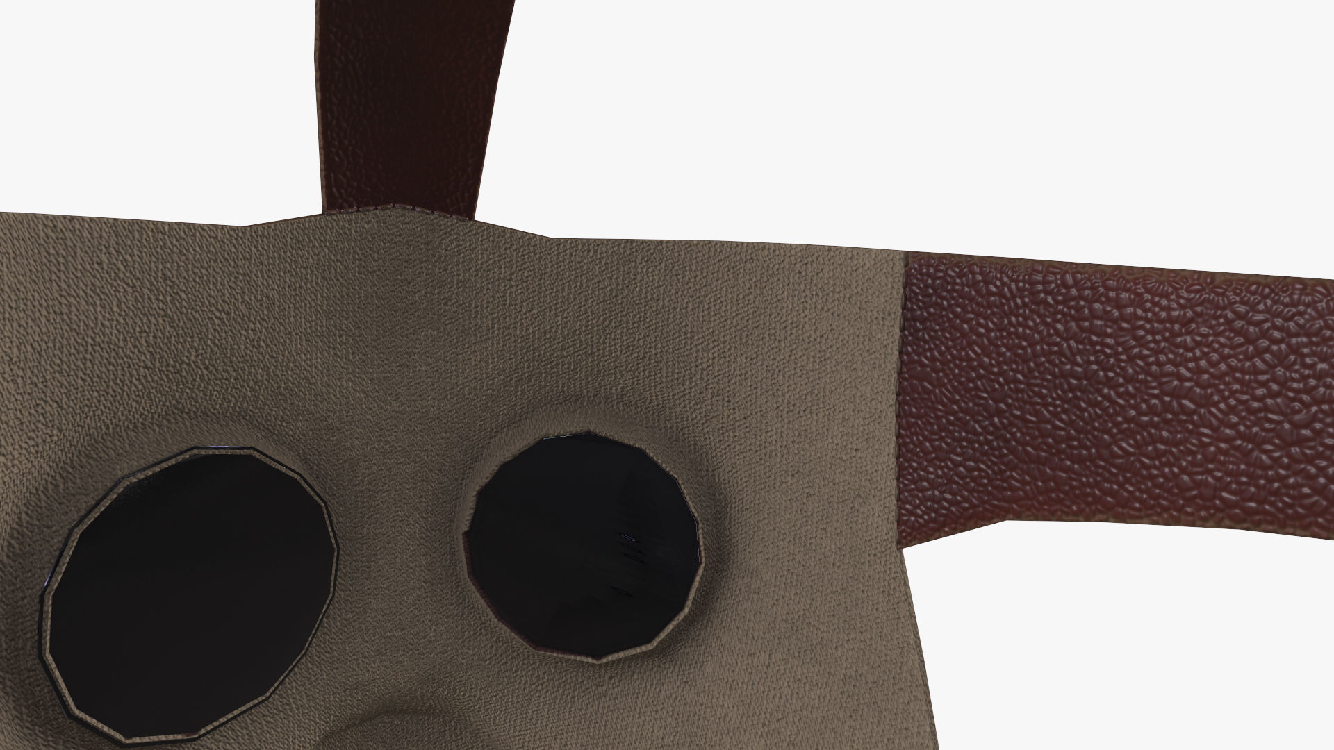 Gas Mask Low-poly 3D model_15