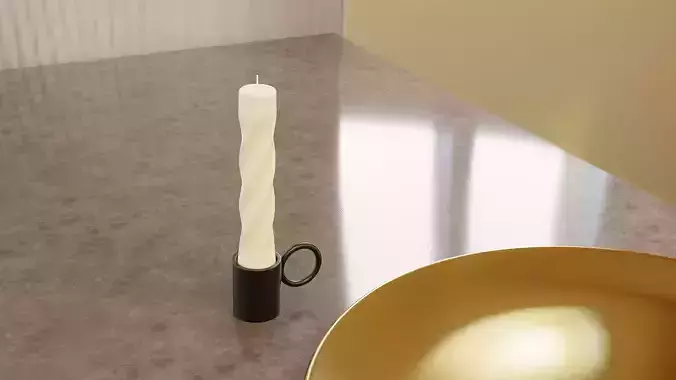 Twister Candle Free 3D model