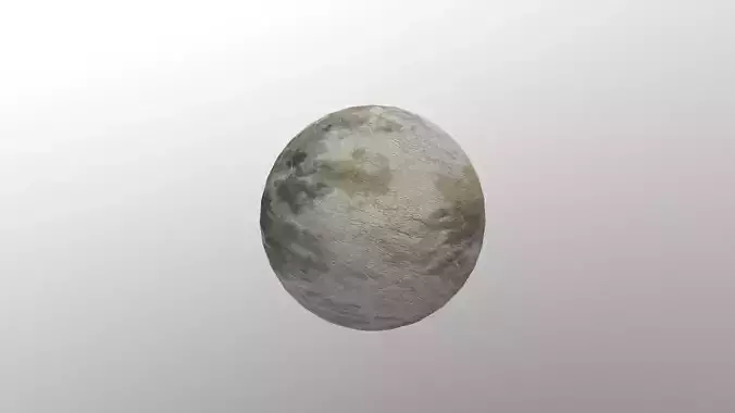 Low Poly Planet 1 egg Free low-poly 3D model