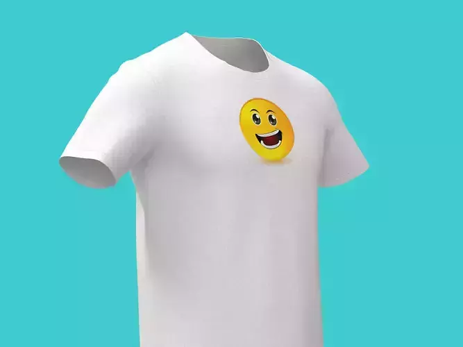 3d funny White t-shirt