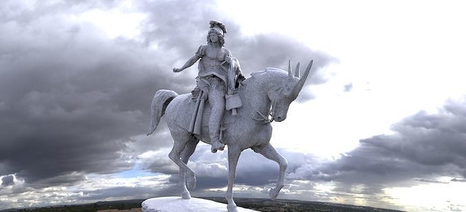 Nephilim on horseback 3D model