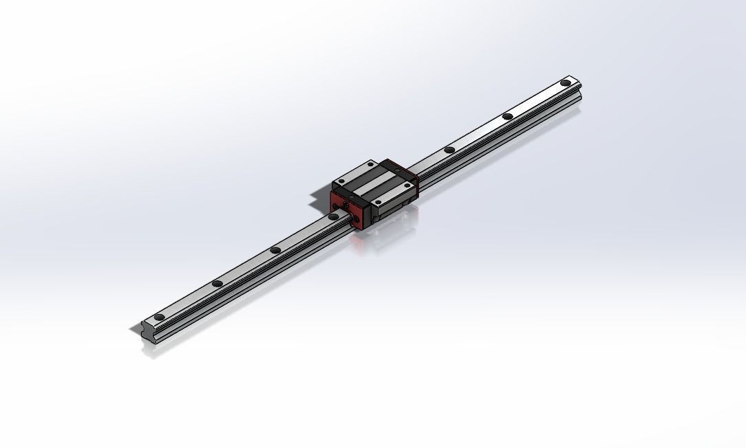Mount Linear Bearing and Rail 15mm 3D model_12