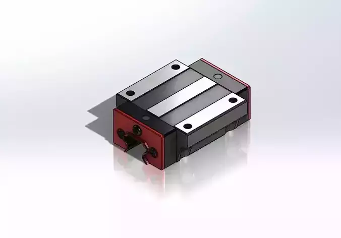 Mount Linear Bearing and Rail 15mm 3D model