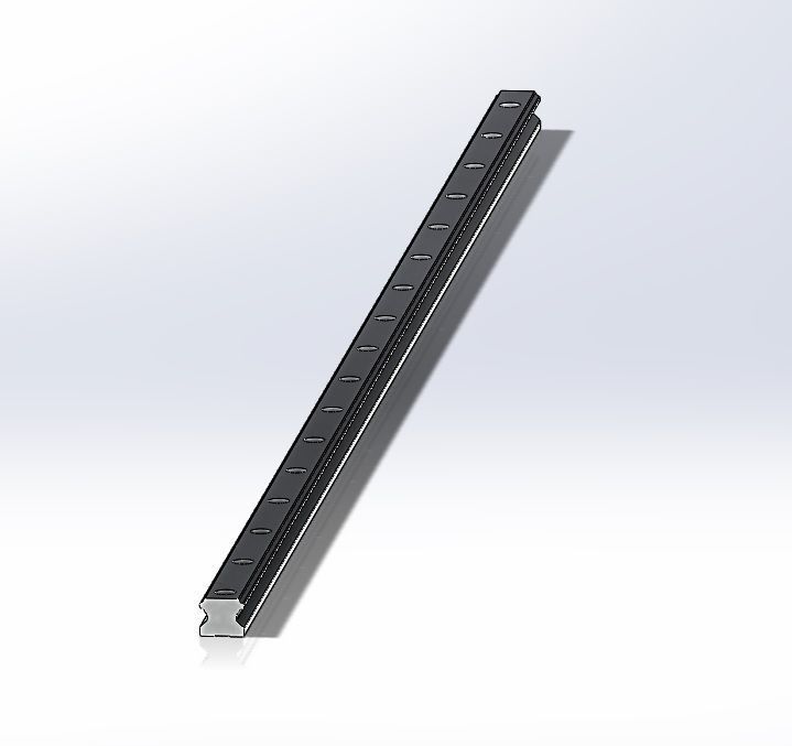 Mount Linear Bearing and Rail 15mm 3D model_11