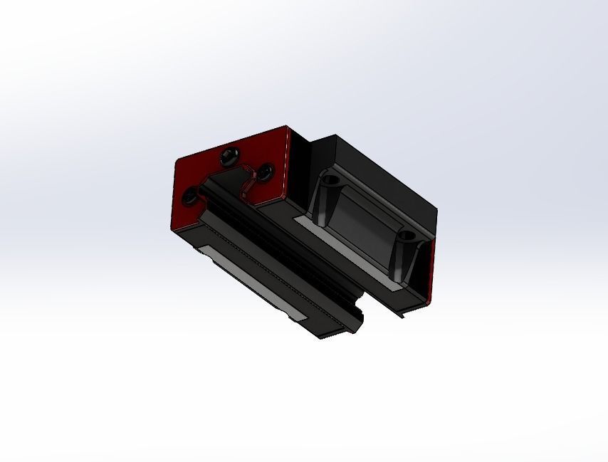 Mount Linear Bearing and Rail 15mm 3D model_15