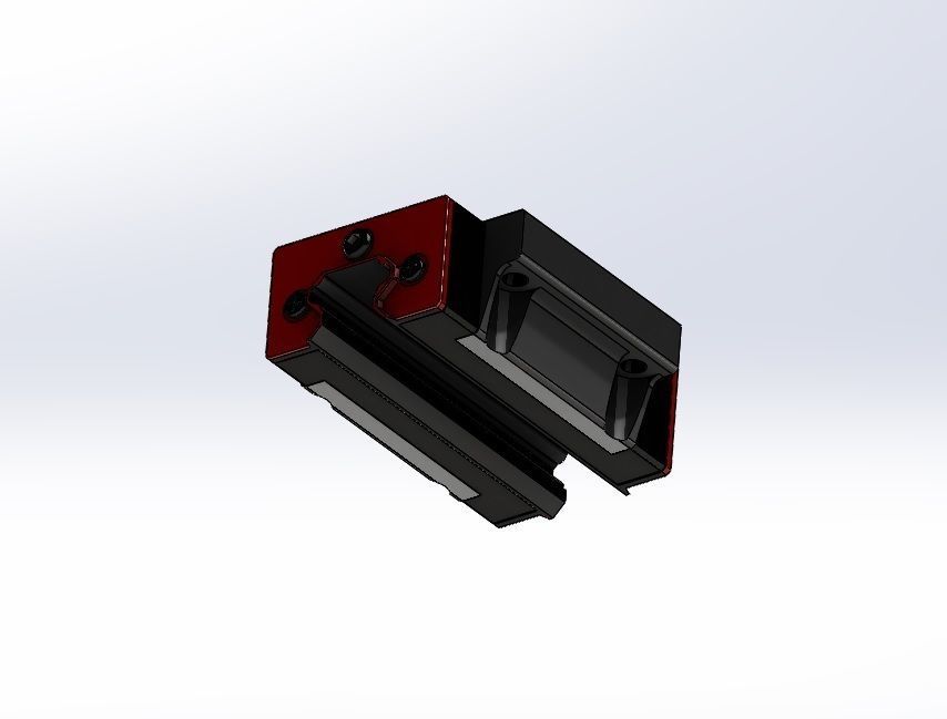 Mount Linear Bearing and Rail 15mm 3D model_5