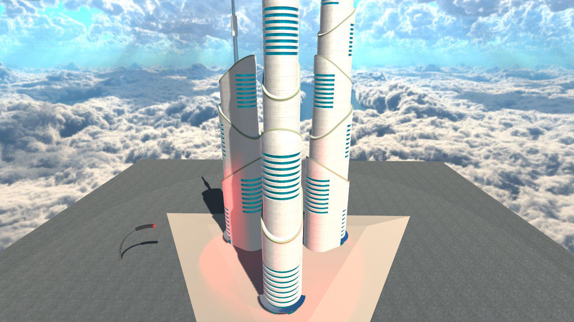 Sci-Fi Building 6 3D model_5
