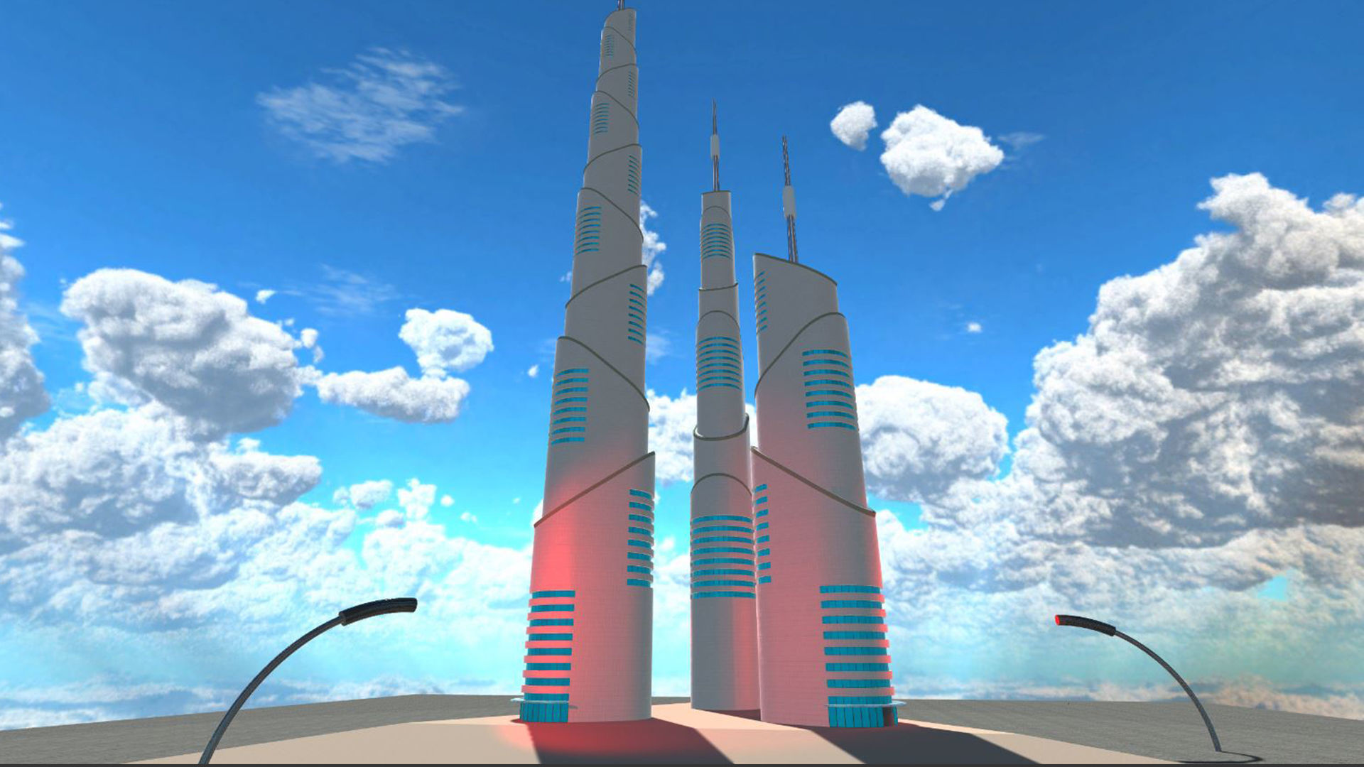 Sci-Fi Building 6 3D model_1