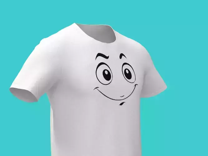 3d funny White t-shirt