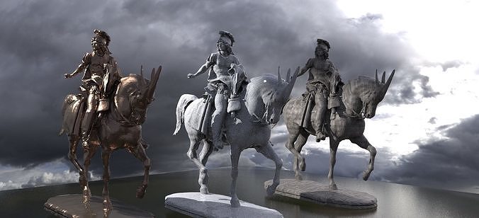 Nephilim on horseback 2  3D model