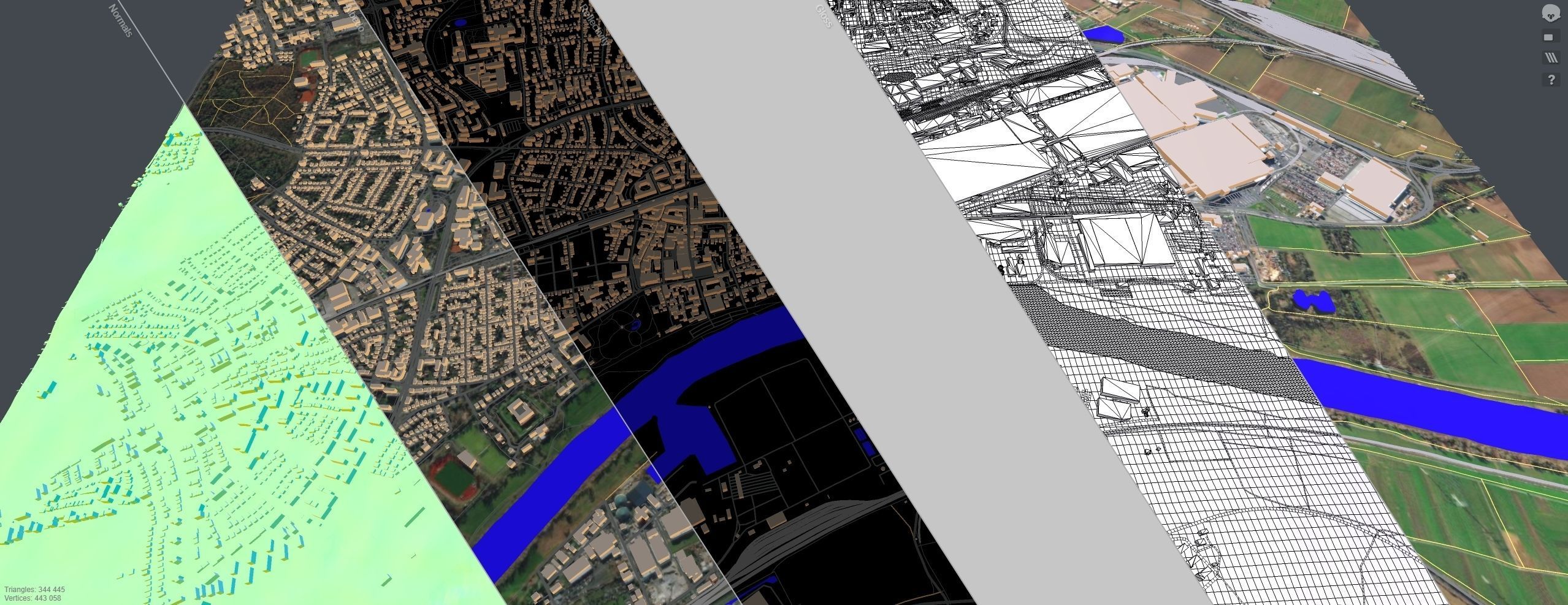 Cityscape Russelsheim Germany 3D model_11