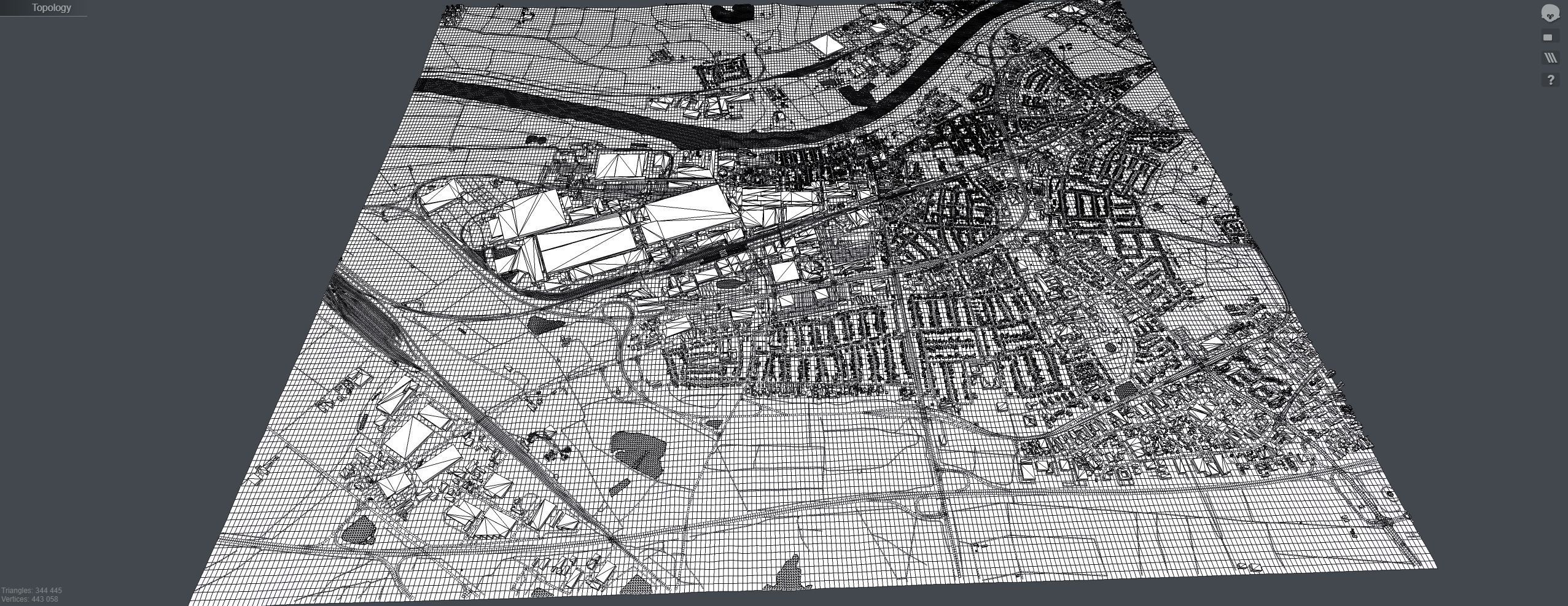 Cityscape Russelsheim Germany 3D model_20