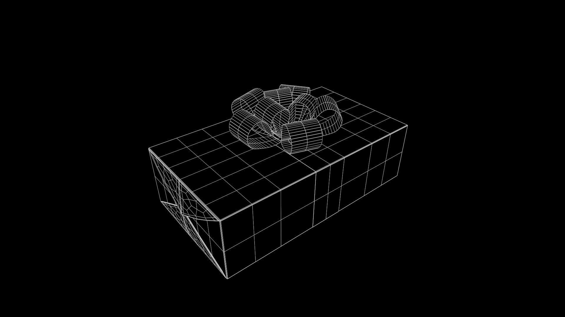 Collection of Christmas gifts Low-poly 3D model_16