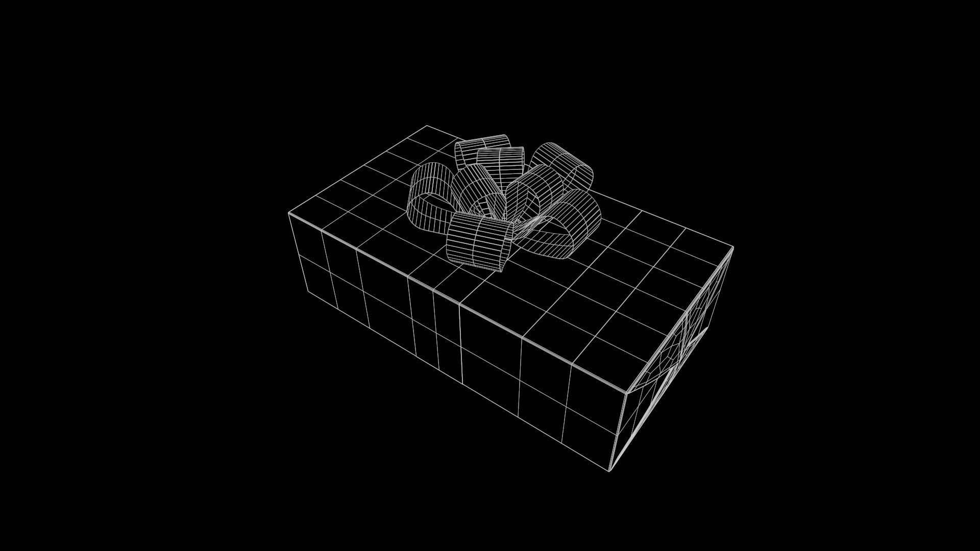 Collection of Christmas gifts Low-poly 3D model_20