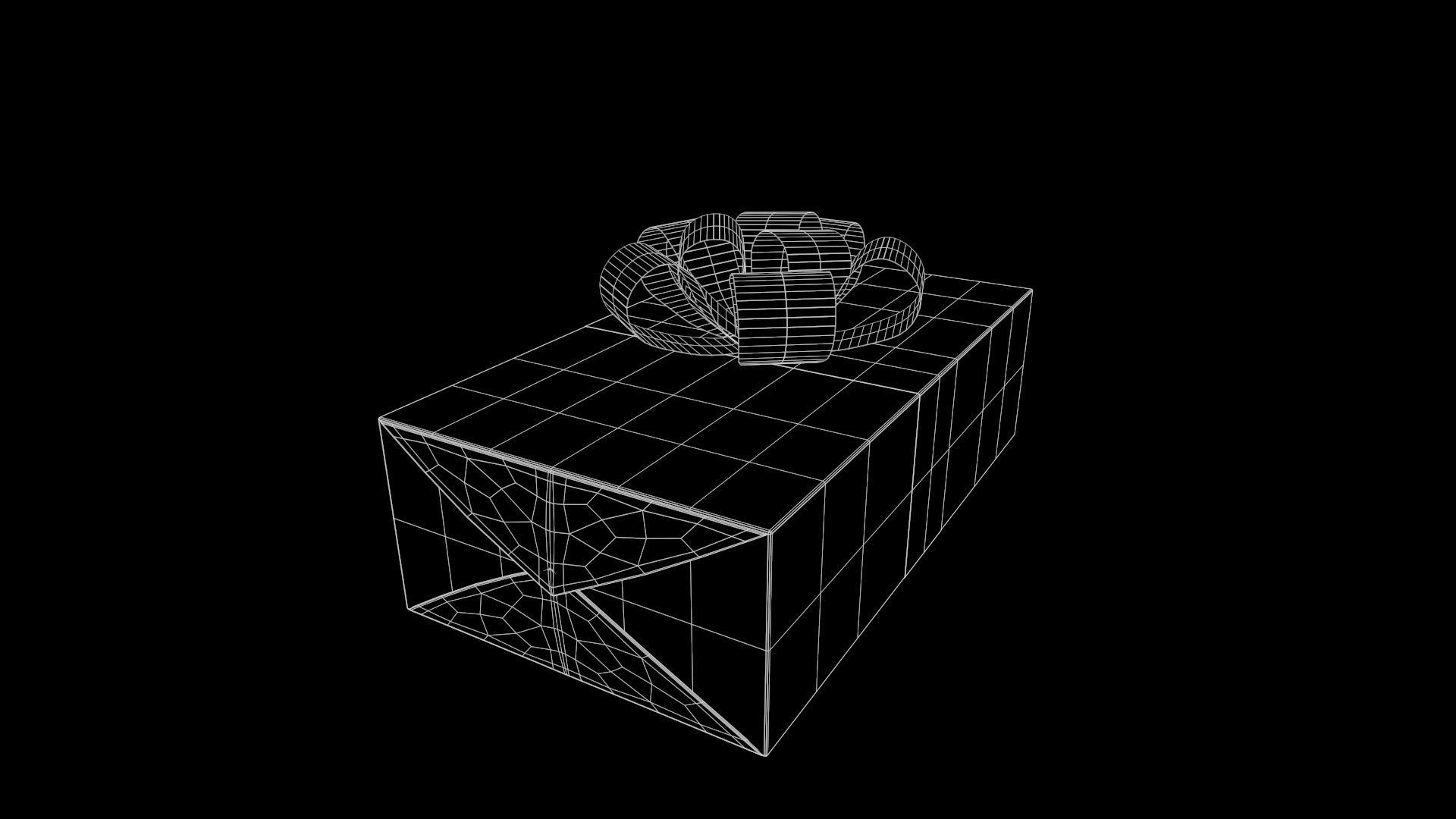 Collection of Christmas gifts Low-poly 3D model_30