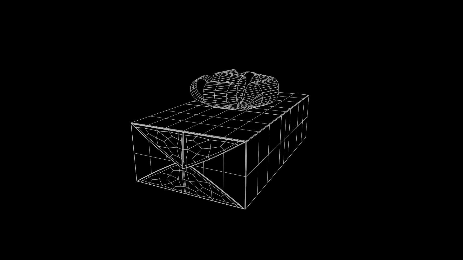 Collection of Christmas gifts Low-poly 3D model_12