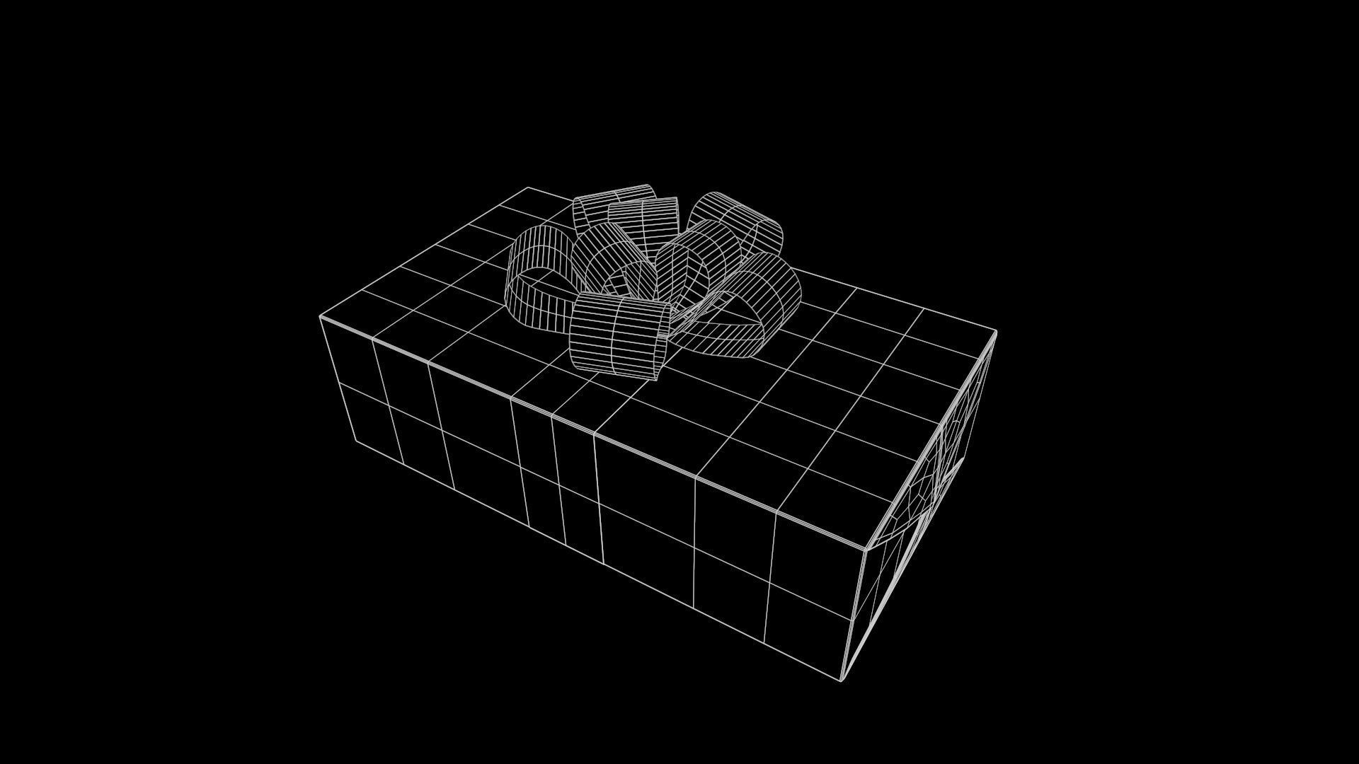 Collection of Christmas gifts Low-poly 3D model_24