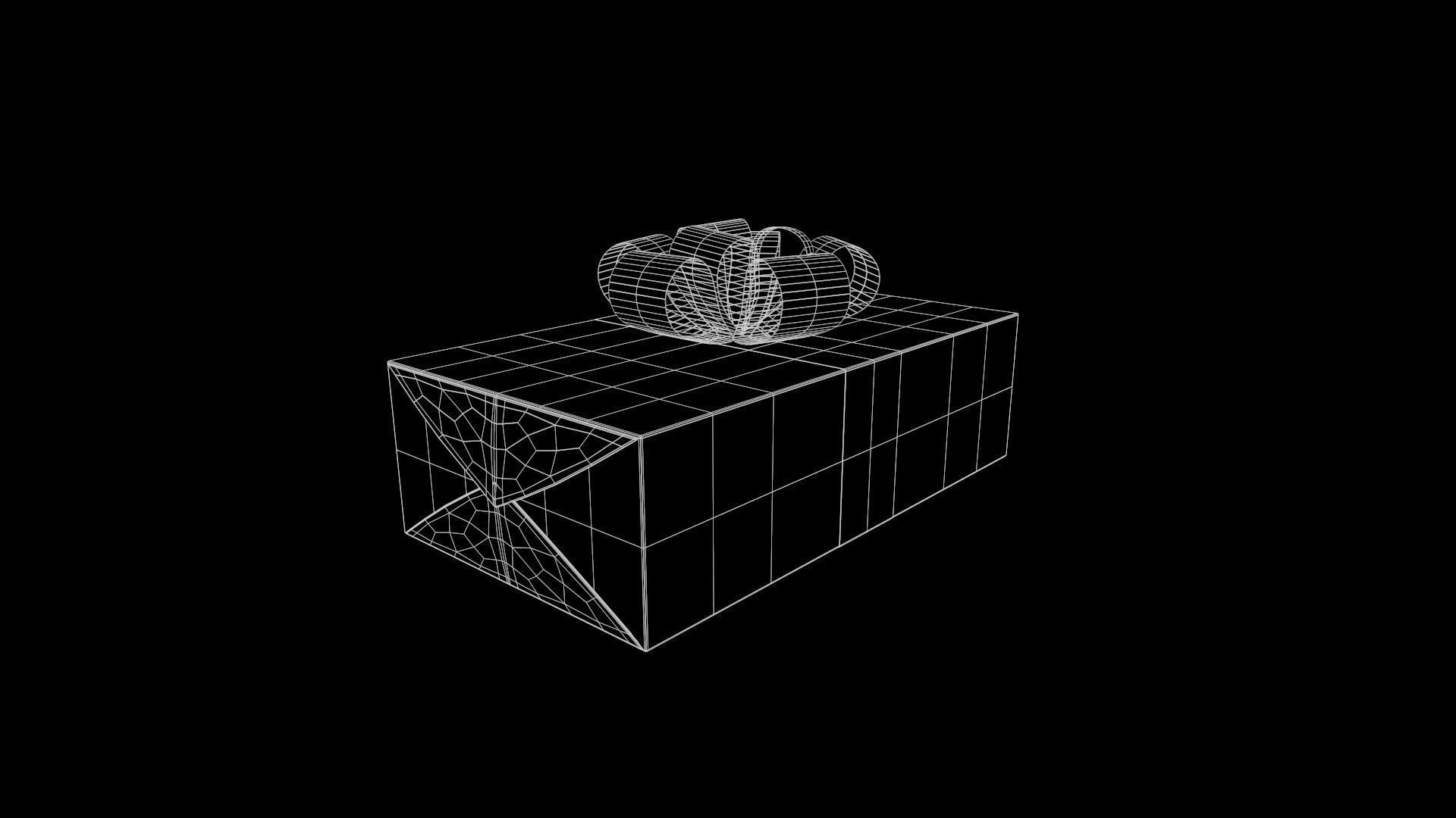 Collection of Christmas gifts Low-poly 3D model_33