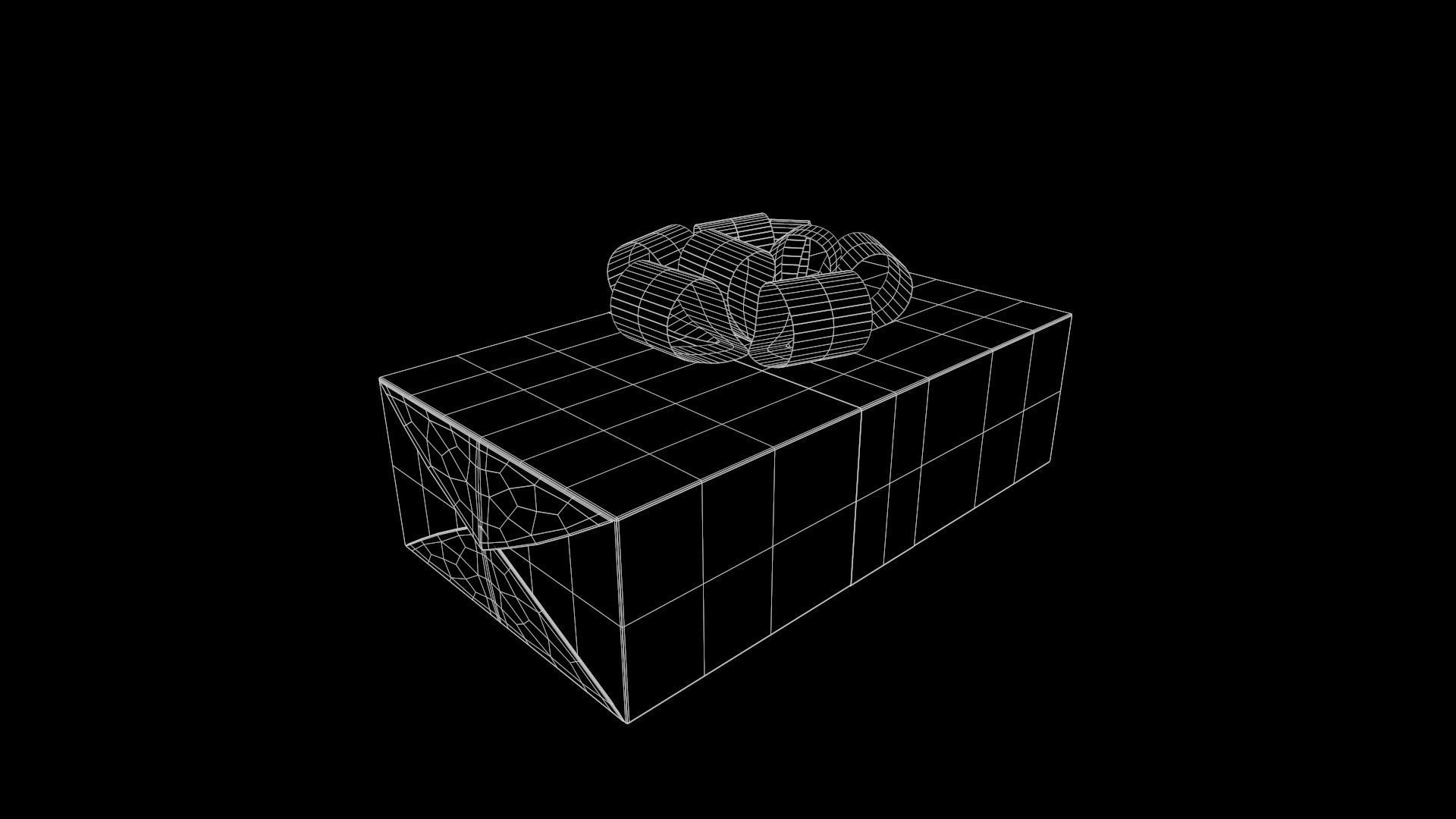 Collection of Christmas gifts Low-poly 3D model_27