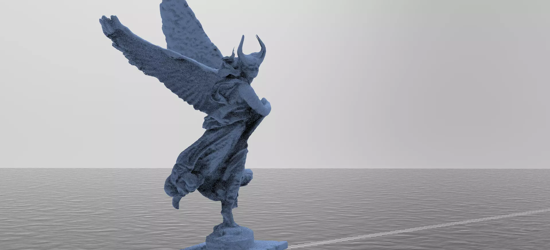 Flying fallen angel 2 3D model_0