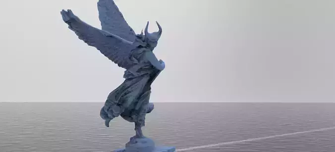 Flying fallen angel 2 3D model