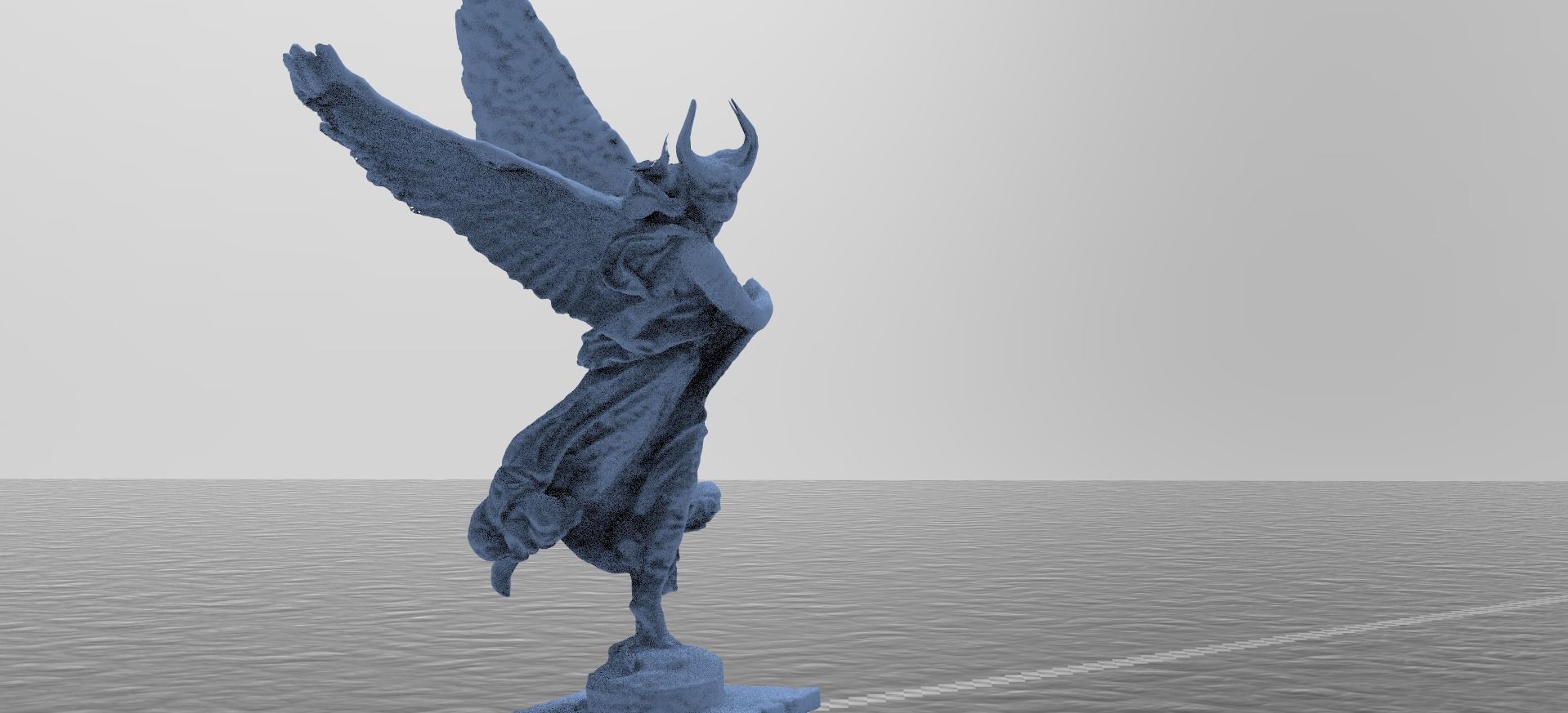 Flying fallen angel 2 3D model_1