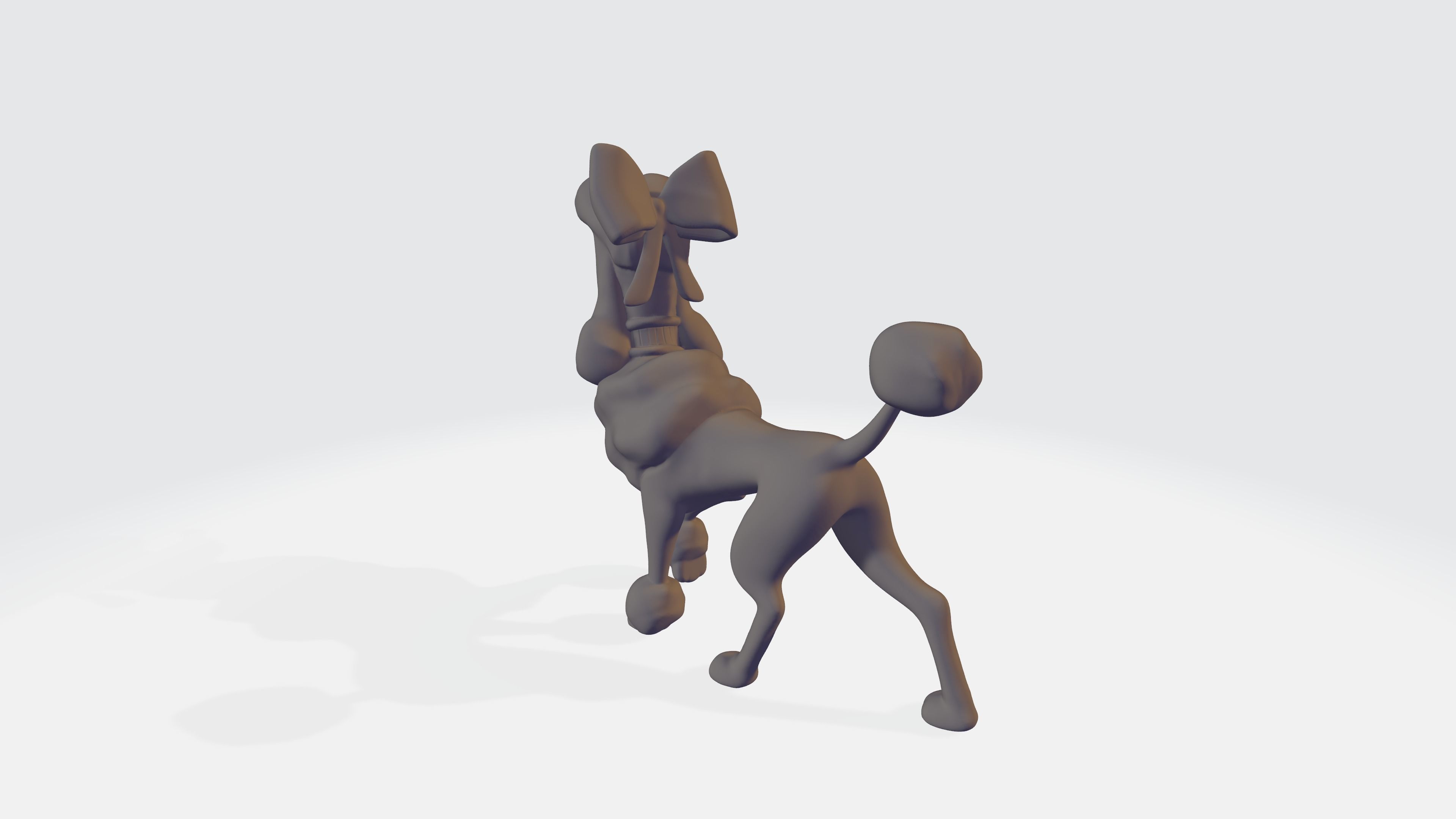 Poodle Georgette - STL 3D model_4