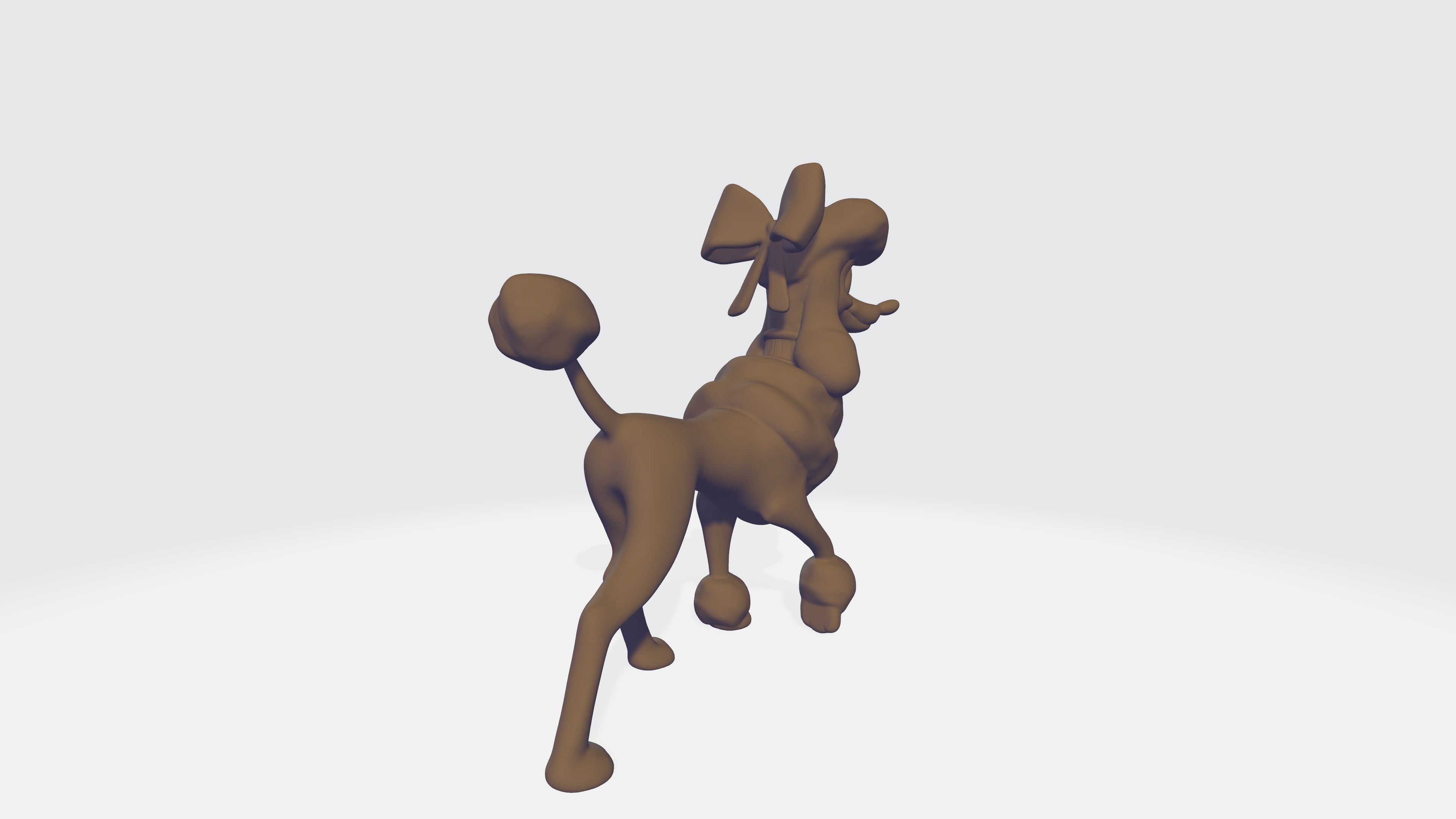 Poodle Georgette - STL 3D model_1